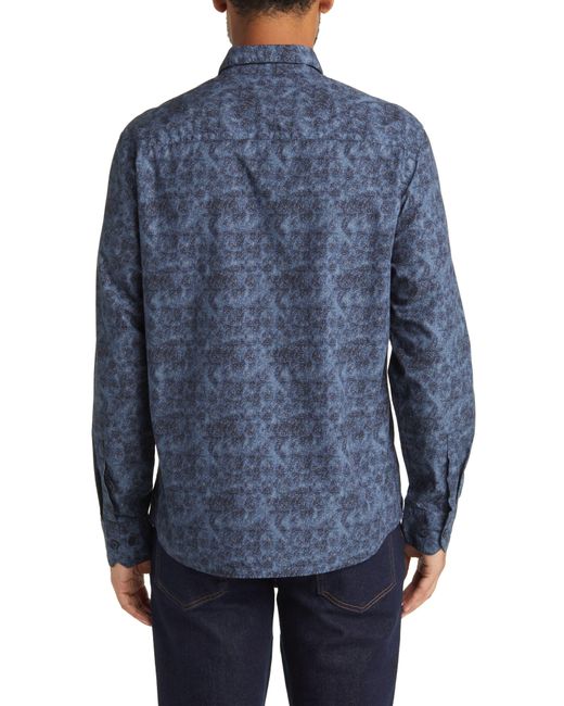 Robert Barakett Blue Brockhalls Cotton Button-up Shirt for men