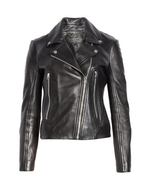 Rag & Bone Multicolor Mack Leather Moto Jacket