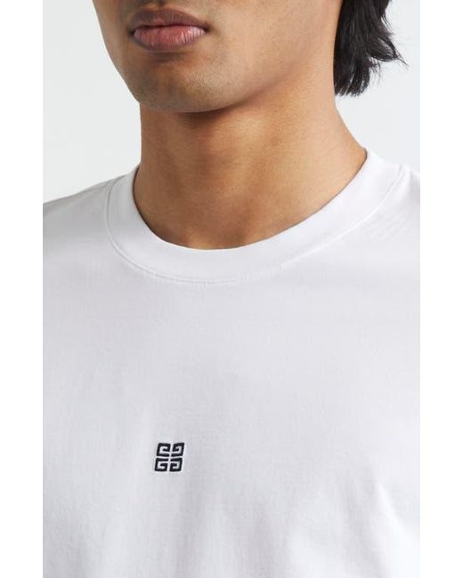 スウェット・トレーナー GIVENCHY 4G Embroidered Logo Cotton Slim Fit Short Sleeve T- Authentic Givenchy 4g Embroidered T-shirt Black Oversize Fit