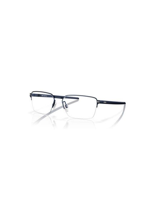Oakley Blue 56Mm Rectangle Optical Glasses for men
