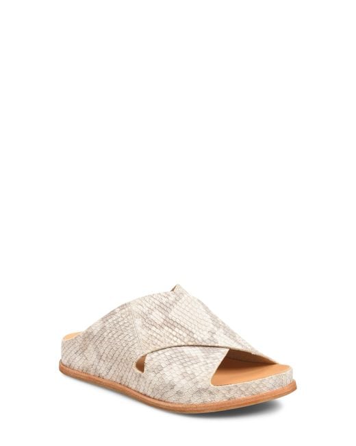 Kork-Ease White Tutsi Slide Sandal