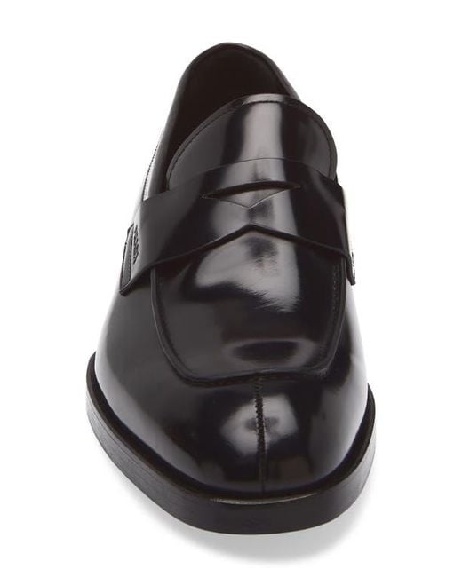 Prada Black Penny Loafer for men
