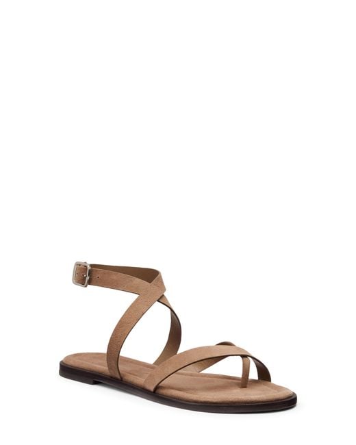 Reformation Brown Jane Flat Sandal