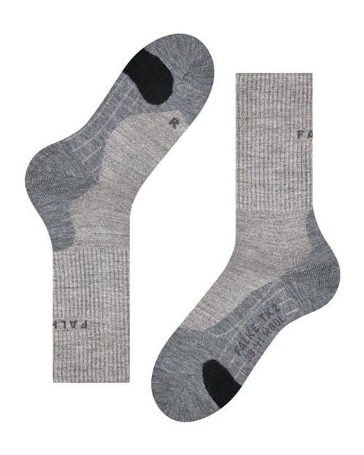 Falke Gray Tk2 Explore Wool Hiking Socks