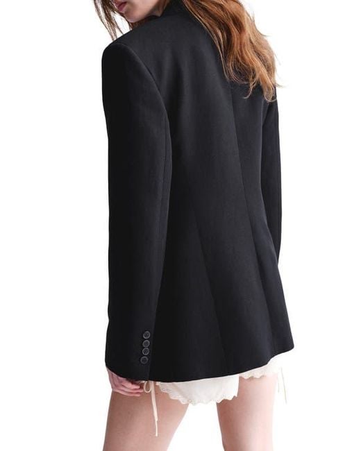 Mango Black Two-Button Blazer