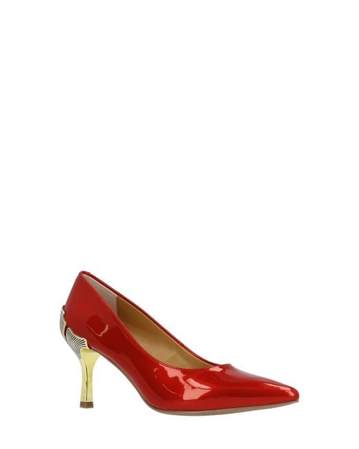 J. Reneé Red Tacy Pointed Toe Pump