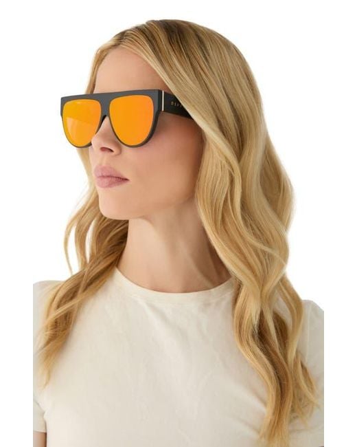 DIFF Pink Georgie 58Mm Gradient Shield Sunglasses