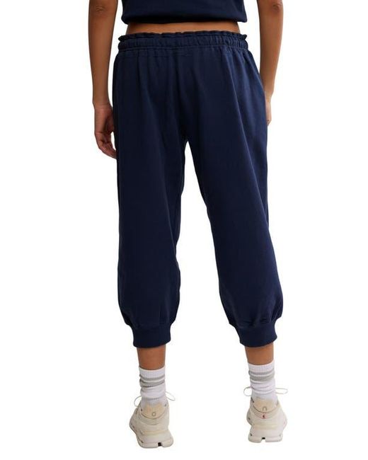 Free People Blue Fp Movement Flutter Crop Joggers