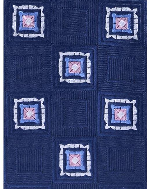 Oak Hill by DXL Blue Big & Tall Medallion Tie for men