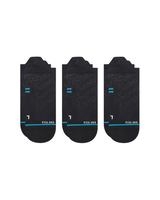 Stance Black 3-Pack Athletic Tab Back Socks for men