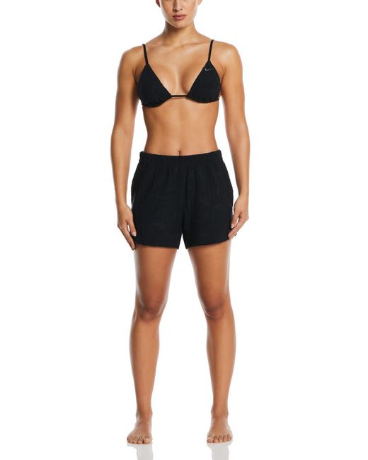 Nike Black Retro Flow Cover-up Shorts