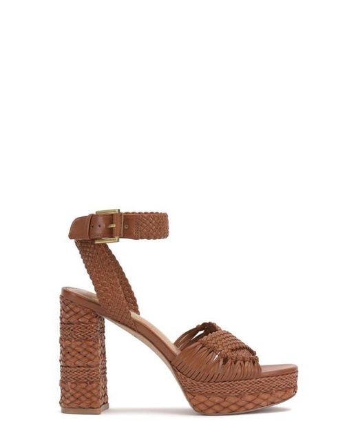 Vince Camuto Brown Pessa Ankle Strap Platform Sandal