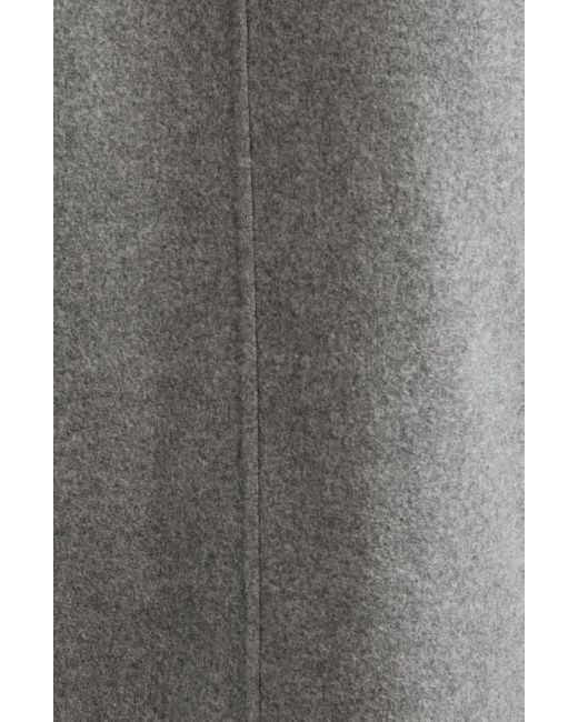 Jil Sander Gray Relaxed Virgin Wool Coat
