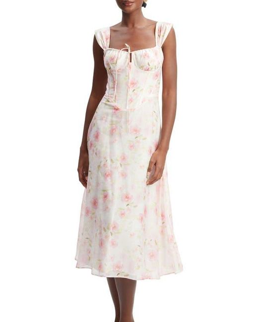 bardot esra corset midi dress Esra Floral Corset Midi Dress (Women)
