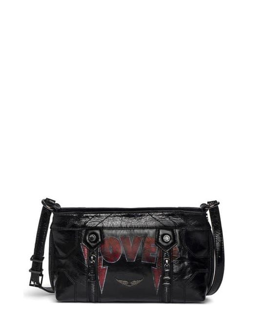 Zadig & Voltaire Black Sunny Mood Punk Crossbody Bag