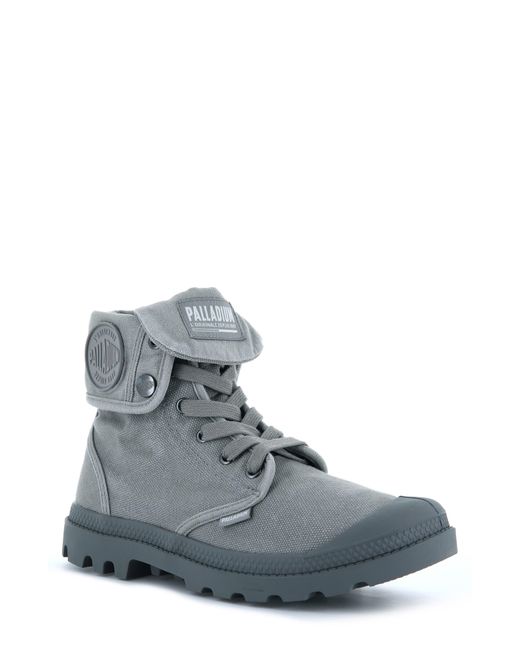 Palladium Gray 'Baggy' Canvas Boot for men