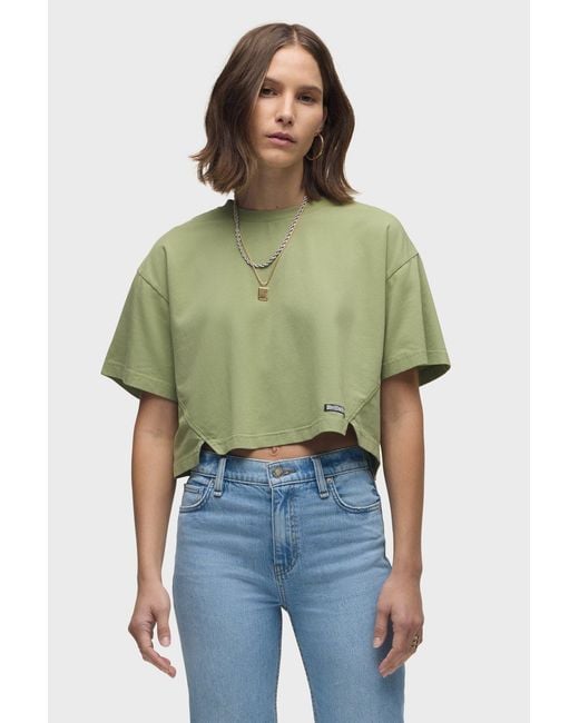 Hudson Green S/S Forward Seam Tee
