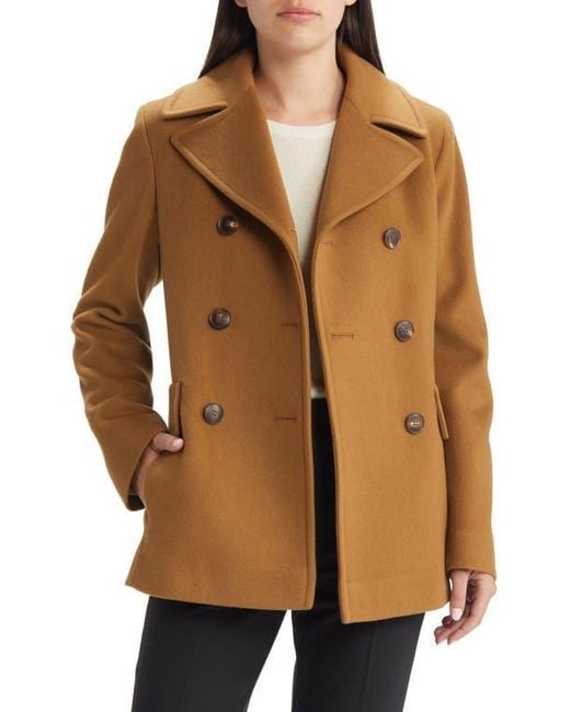 Fleurette Brown Ali Wool Peacoat