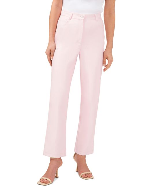 Halogen® Pink Halogen(r) 5-pocket Faux Leather Pants