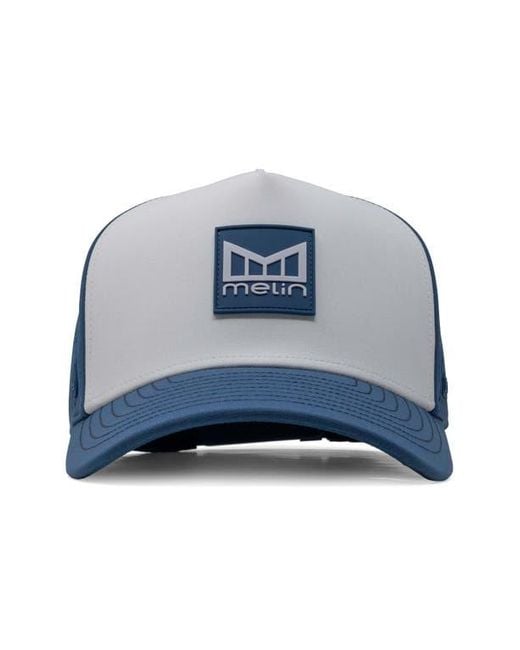 Melin Blue Odyssey Stacked Sea Port Hydro Adjustable Performance Ball Cap for men