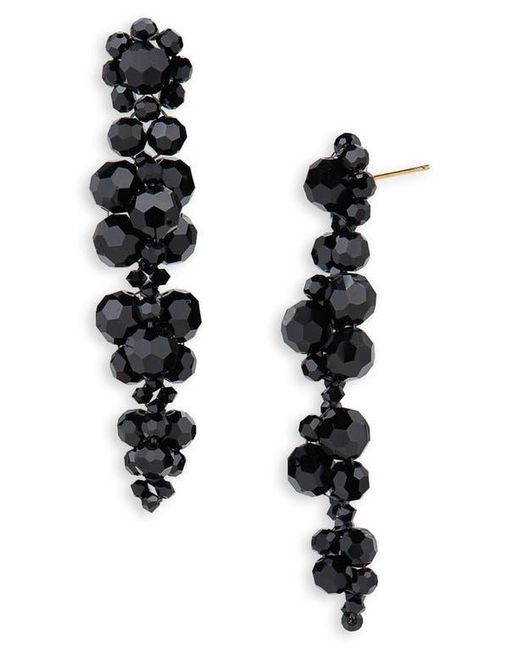 Simone Rocha Black Cluster Drop Earrings