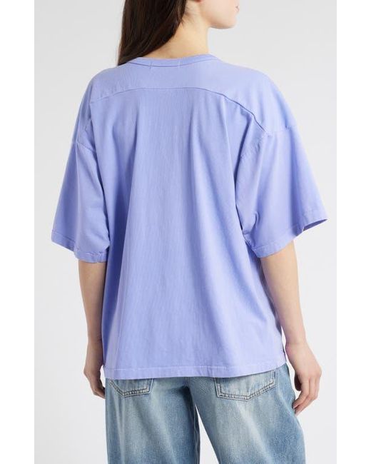 Daydreamer Purple 1932 Rowing V-Neck Cotton Graphic T-Shirt
