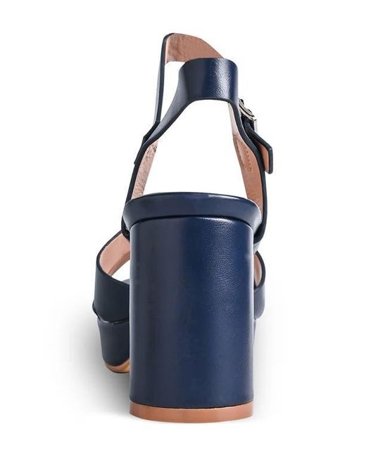 Touch Ups Blue Toby Ankle Strap Platform Sandal