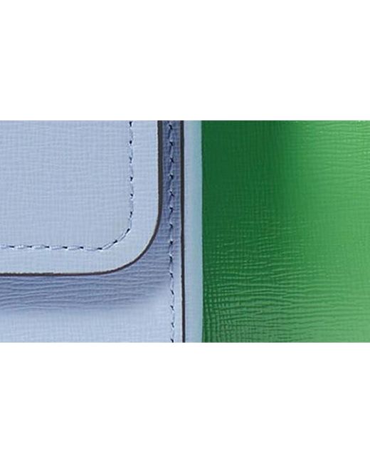Kate Spade Green Morgan Double Up Colorblock Saffiano Leather Crossbody Bag