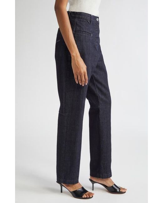 デニム・ジーパン JACQUEMUS WOMEN Le De-Nimes Norma Jeans Navy Blue Jacquemus Le De-Nîmes Norma Straight Leg Jeans | Nordstrom