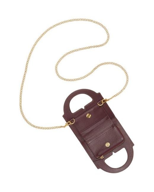 Vince Camuto Purple Aleah Suede Wallet On A Chain