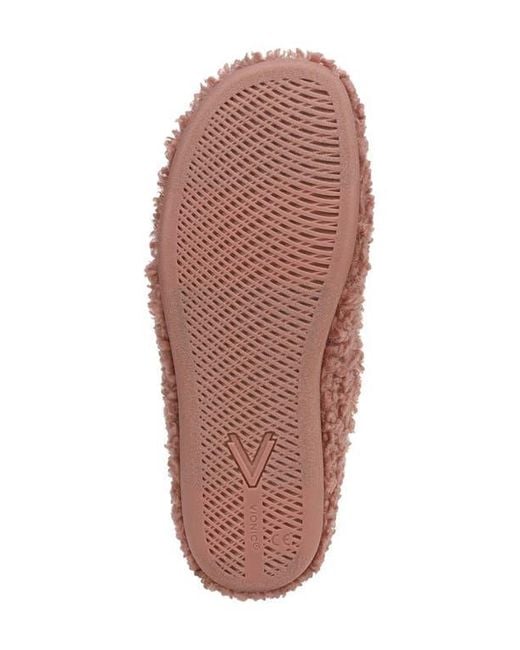 Vionic Pink Snuggle Faux Shearling Slipper
