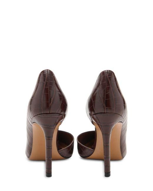 Mango Brown Audrey Half D'Orsay Pump