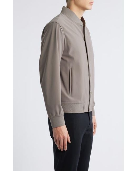 Theory Gray Murphy Precision Bomber Jacket for men