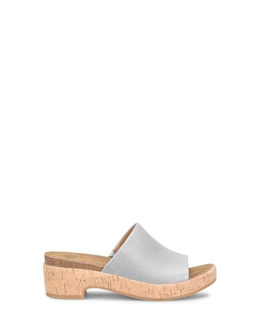 Söfft White Cass Platform Slide Sandal