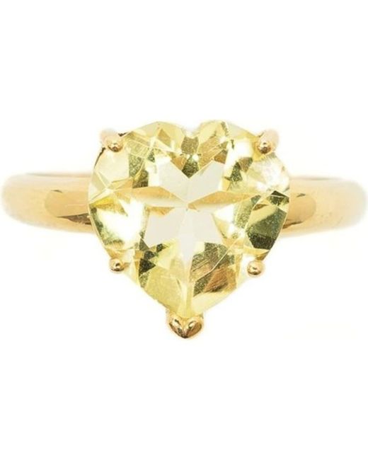 Fry Powers Yellow Heart Ring