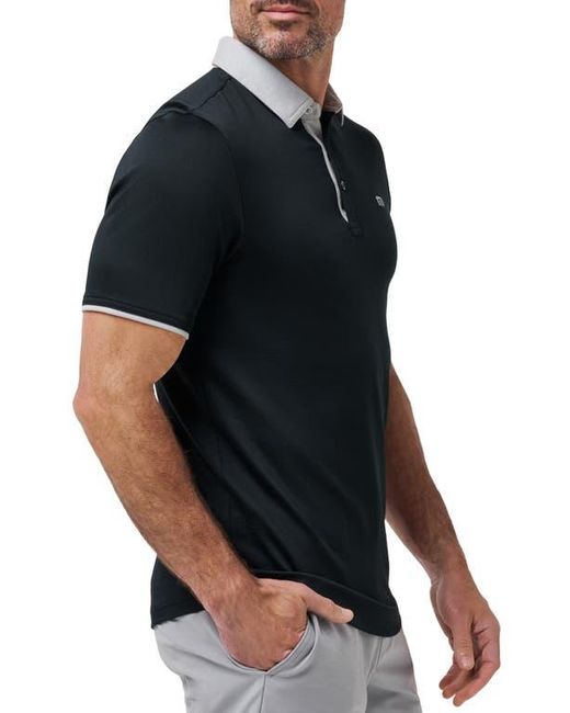 Travis Mathew Black Deep Start Polo for men