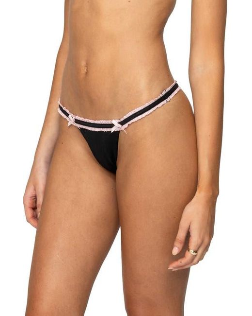 Edikted Black Mandy Bikini Bottoms