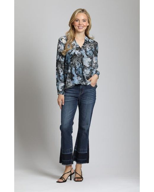 Apny Blue Printed Top