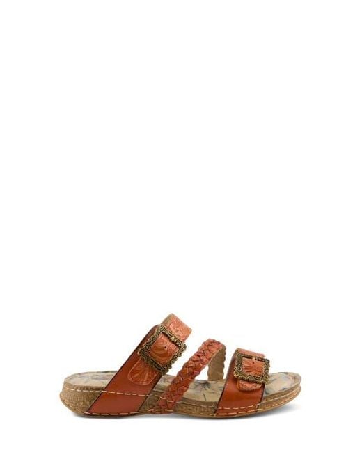 Spring Step Women's Brown Astra Slide Sandal