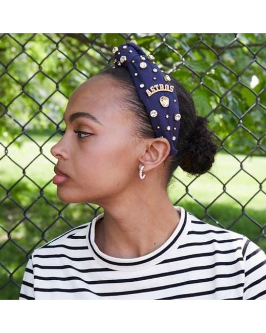 Lele Sadoughi Blue Mlb Houston Astros Embellished Headband