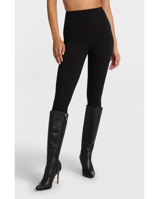 Commando Black Stretch Cotton Leggings