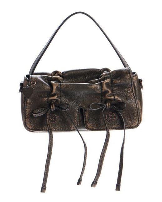 Acne Black Micro Multipocket Leather Crossbody Bag