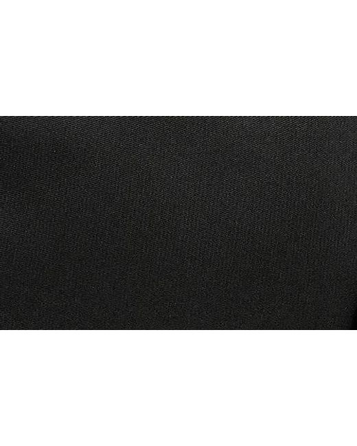 Donna Karan Black Asymmetric Strapless Satin Gown