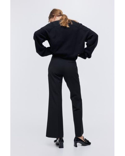 H&M Black Flared Trousers