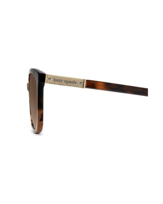 Kate Spade Brown Seline 54Mm Rectangular Sunglasses