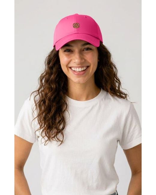Alix Pink Pretzel Dad Cap