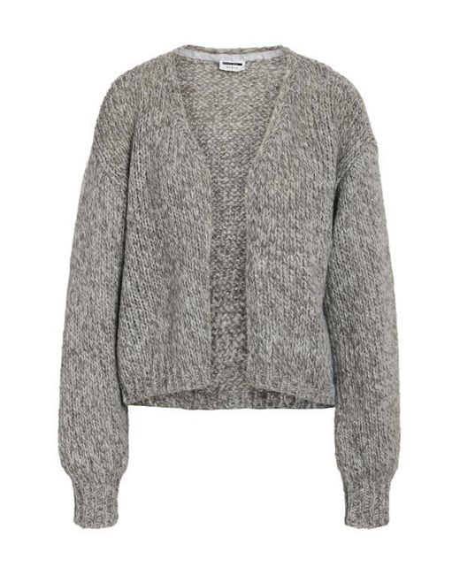 Noisy May Gray Leisa Open Front Cardigan