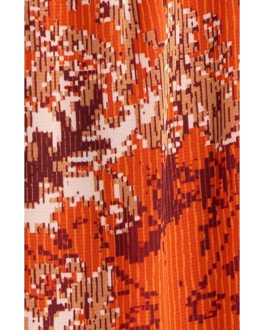 Julia Jordan Red Sleeveless Mock Neck Maxi Dress