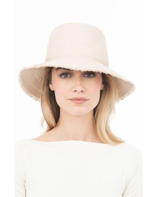 Eric Javits Natural Squishee Straw Bucket Hat