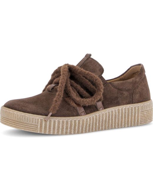 Gabor Brown 43.333 Platform Sneaker